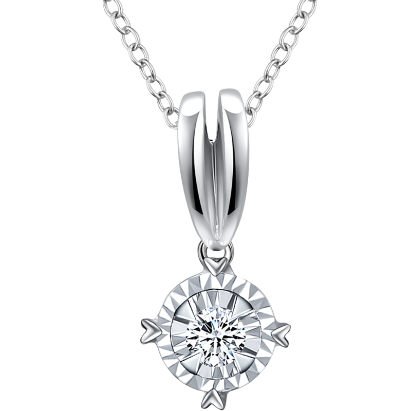 钻石世家同款吊坠白18k金显钻吊坠口碑评测啥样?选购攻略，看完再买不迟