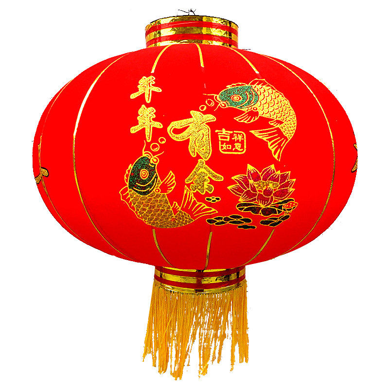 大红灯笼新年元旦阳台灯笼结婚户外植绒灯笼大门口福字灯笼包邮