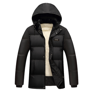 包邮新款中老年棉衣男加厚款毛内胆爸爸装保暖棉衣棉服秋冬装外套