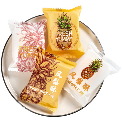 凤梨酥长方形手工饼干包装袋