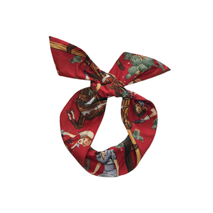 欧美复古头饰美国优质印花铁丝发带洗脸包头巾宽边发饰