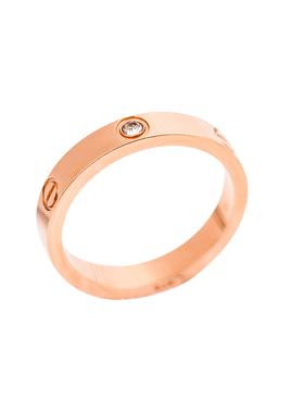 日韩风学生钛钢玫瑰金蹦迪戒指