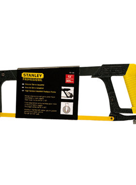 STANLEY/史丹利400mm钢锯架15-166小木工家用迷你锯手工锯弓锯条