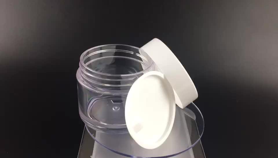Petg Plastic Hair Wax Jar Cosmetic Cream Jar Hair Mask Plastic
