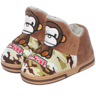 儿童男童卡通宝宝防滑拖鞋童棉鞋