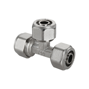 全铜加厚电镀4分1216铝塑管接头太阳能热水器内外牙弯头直接三通