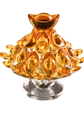 元宝聚宝盆摆件玄关开业礼品