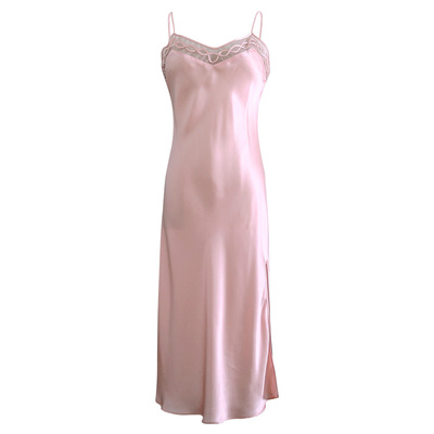 真丝睡裙女6A蚕丝性感夏季中长款