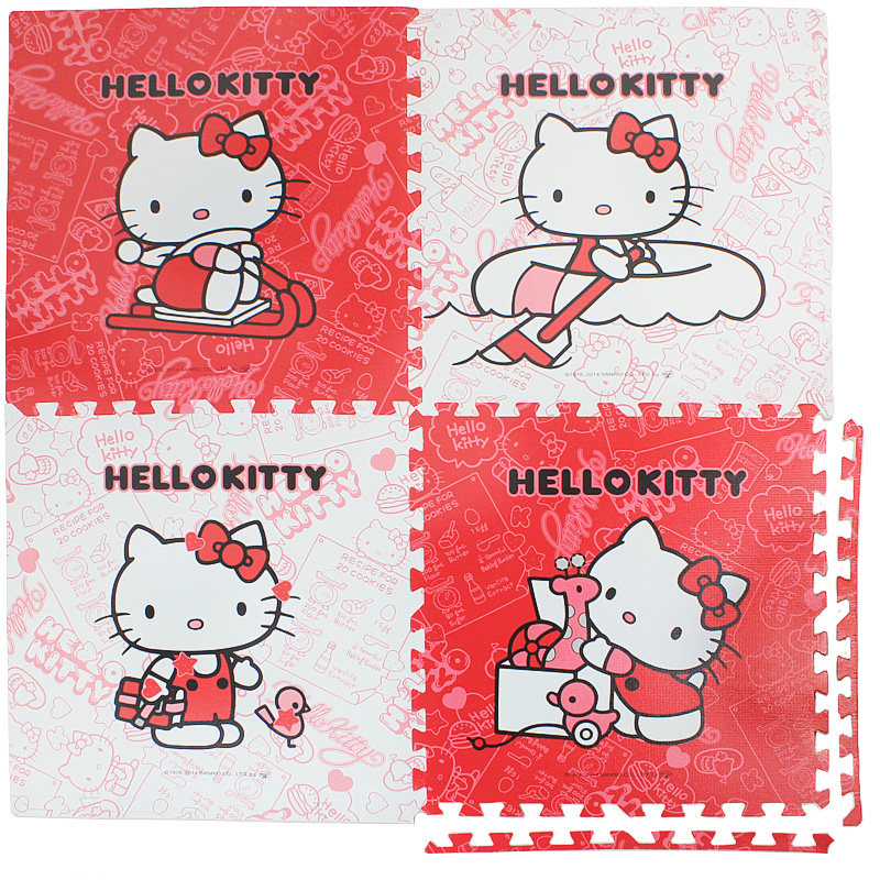 环保家用卡通泡沫拼接地垫Kitty猫哆啦A梦拼图宝宝爬行垫爬爬垫60