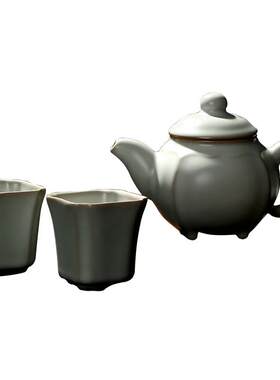 台湾冠杰开片汝瓷茶杯