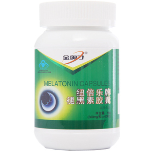 金奥力牌褪黑素胶囊200mg*60粒 金奥力褪黑素 松果体素 睡眠