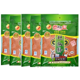 陕西特产秦椒 凤翔德信辣椒面 宝鸡秦阿妹辣椒粉  细中粗面 500g