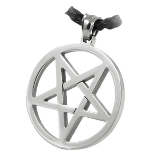 逆五芒星项链男士暗黑潮人666摇滚店黑执事魔法阵潮倒五芒星吊坠