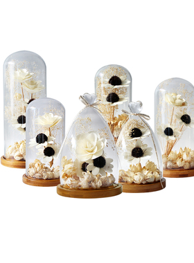 创意永生干花玻璃罩女生浪漫婚庆