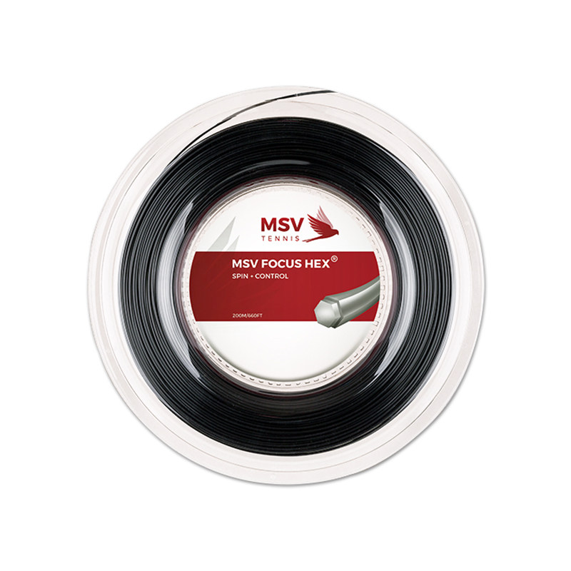 德国MSV FOCUS HEX 专业网球线大盘线 六角聚酯硬线耐打操控旋转