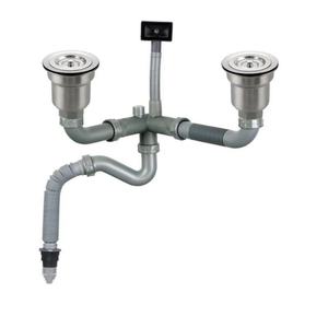 欧派厨房单水槽提篮下水器11/14cm 洗菜盆配件下水头洗碗池排水管