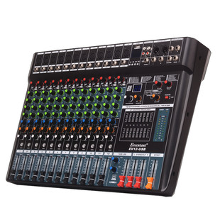 声艺EV8 12 16路调音台带USB24种数字效果婚庆舞台演出音响包邮