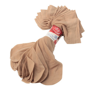 浪莎10双超薄妈妈丝袜性感女式凉爽中筒包芯丝防勾丝短袜娃子不勒