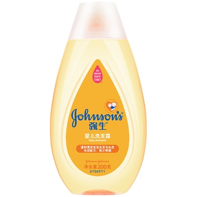 强生婴儿洗发露200g婴儿洗发露无泪配方宝宝洗发水纯正温和无刺激