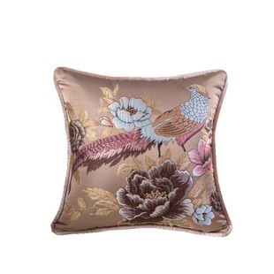 沙发方垫抱枕轻奢中式靠垫含芯提花布艺刺绣腰靠舒适酒店大厅靠包