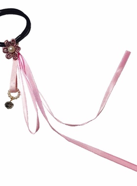 少女风扎头绳长飘带流苏发饰品