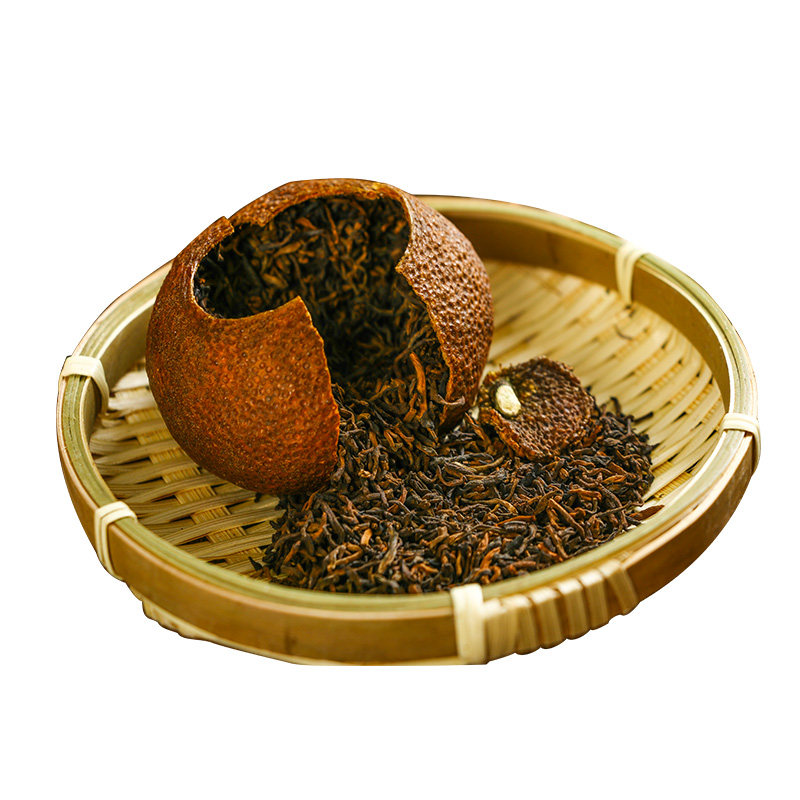 陈皮普洱茶小心肝特级新会大红柑