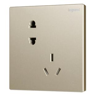 tcl罗格朗错位斜五孔插座开关面板墙壁电源家用插板86型多孔5孔