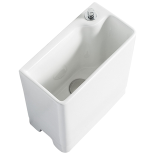 迷你小号20cm阳台陶瓷洗拖把池小户型墩布池窄长型方形壁挂拖布池