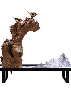 新中式风样板房间门厅软装饰品