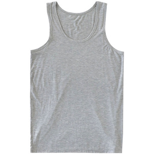 男士背心夏季薄莫代尔弹力健身修身男装打底汗衫工字跨栏运动白色