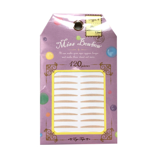 Missbowbow拨拨小姐新款 蕾丝网纹双眼皮贴 不用胶水隐形贴 包邮