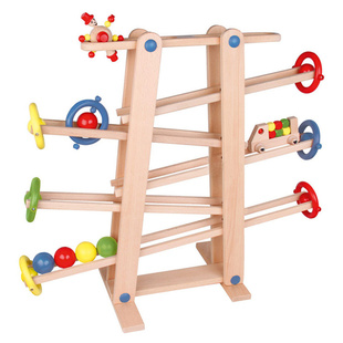 德国Beluga 疯狂的急速山道 急速赛车轨道滑车纯榉木超级大5KG