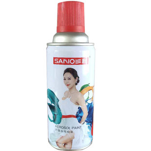 三和水性环保自喷漆味小家具翻新墙面改色室内外水性光油中黄包邮