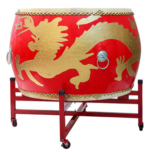 大鼓牛皮鼓成人龙鼓中国红舞狮鼓儿童演出战鼓木质堂鼓威风锣鼓