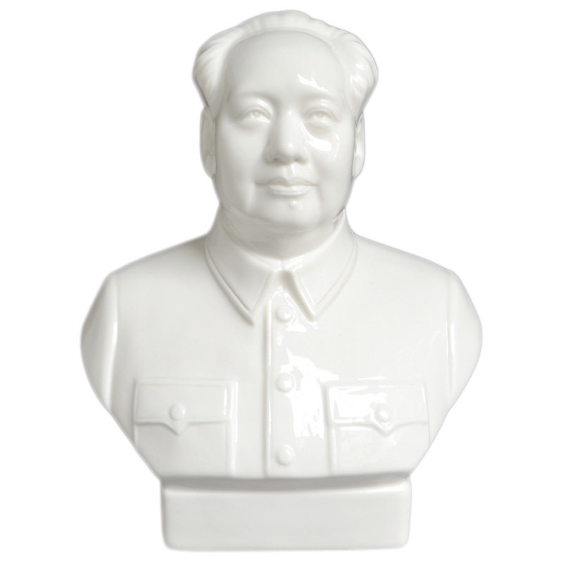 毛主席半身像毛泽东雕像陶瓷摆件