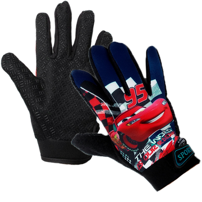 儿童汽车小孩手套透气弹力彩色图