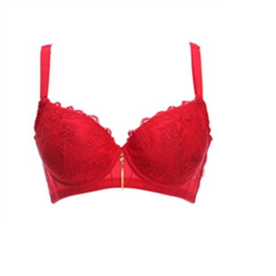 水中花文胸正品内衣70A 75A 80A杯女胸罩小胸显大聚拢性感厚杯款