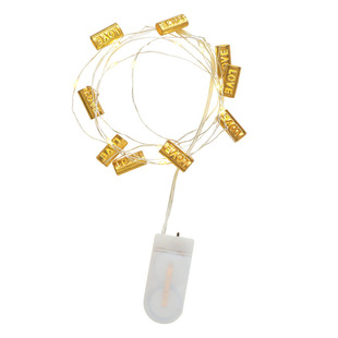 鲜花防水LED灯串永生花干花花束装饰灯发光小彩灯暖色灯许愿灯2米