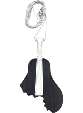 文艺风经典百搭黑檀木时尚吊坠