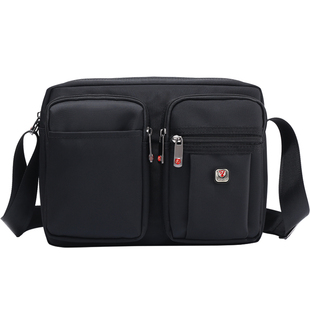 单肩包男士斜挎包防水牛津布背包休闲包多功能户外工具包运动男包