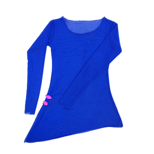 舞蹈纱衣网纱练功服腰间盘扣款古典舞现代舞老师排练形体基训服夏