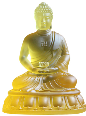 24.5cm五方毗卢遮那佛琉璃佛像