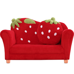 儿童沙发 小沙发 幼儿园出口沙发 实木卡通可爱宝宝草莓沙发 包邮