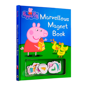 预售 英文原版 小猪佩奇不可思议磁铁书Peppa Pig Ladybird Marvellous Magnet book 粉红猪小妹佩琪:玩具书幼儿启蒙儿童互动童书