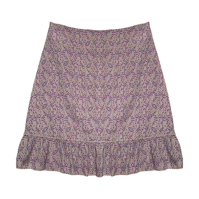 鱼没放件8折碎花bm半身裙荷叶边