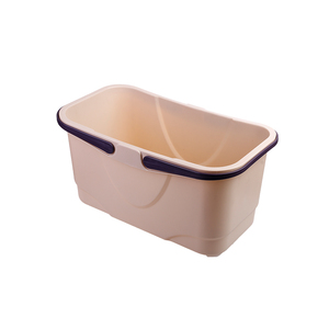 好太太手提式长方形平板家用大号洗车胶棉滚轮拖把桶塑料加厚储物