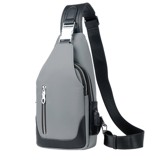 胸包男小包斜挎包休闲男包牛津布小背包挂包男士单肩包胸前包潮牌