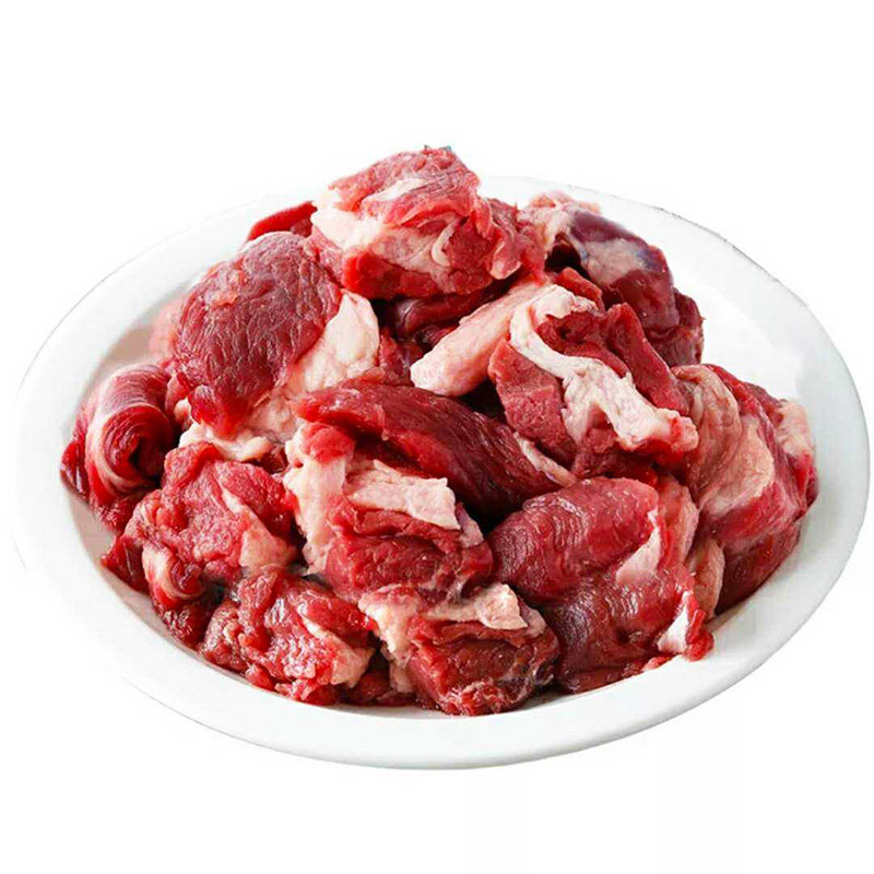 新鲜牛肉筋头巴脑牛肉馅内蒙古零添加牛肉牛肉馅 纯牛肉边角料