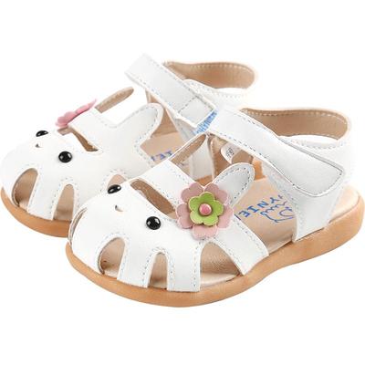 卡通宝宝1-3-5软底白色童鞋