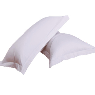 五星新款合格品加密纯棉白色宾馆旅馆枕头套医院床上用品信封枕套